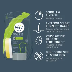 Veet Men Créme Dépilatoire Sous La Douche 150ml 5