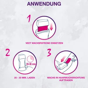 Veet Easy Wax Roll On Nachfüllpatrone Beine & Arme, 50ml 4