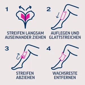 Veet PURE Kaltwachsstreifen Beine & Körper, sensible Haut, 20 Stück 7