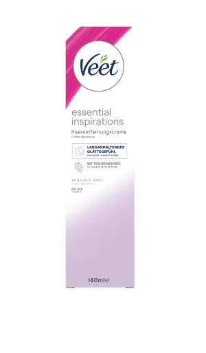 Veet PURE Essential Inspirations Beine, sensible Haut, 1x 180 ml 0