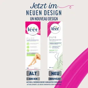 Veet Pure Crème Dépilatoire Peaux Sèches 12x100ml 1