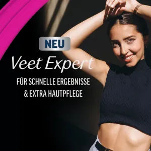 Veet EXPERT Intim-Haarentfernungs-Set, Intim-Haarentfernungscreme + Multi-Benefit Schaum, 100ml 10