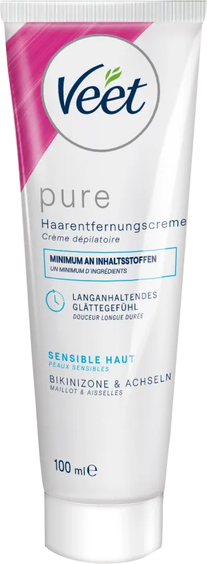 Veet Pure Crème Dépilatoire Maillot & Aisselles Peaux Sensibles  8