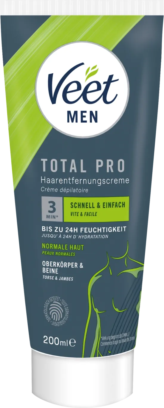 Veet Men créme dèpilatoire torse & jambes peaux normales, 200ml 0