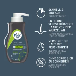 Veet Men Créme Dèpilatoire Torse & Jambes Peaux Sensibles  5
