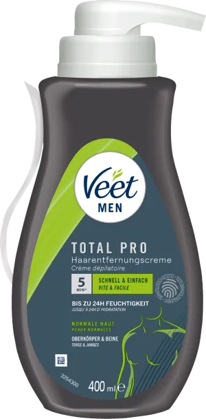 Veet Men Créme Dèpilatoire Torse & Jambes Peaux Sensibles