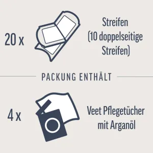 Veet EXPERT Kaltwachsstreifen Gesicht, alle Hauttypen, 20 Stück 6