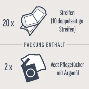 Veet EXPERT Kaltwachsstreifen Beine & Körper, alle Hauttypen, 20 Stück 2