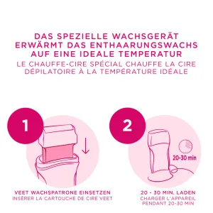 Veet Roll-on électrique cire chaude Veet EasyWax Essential Inspirations  4 x 1 1