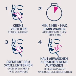 Veet Pure Crème Dépilatoire Visage Peaux Normales 3