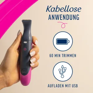 Veet EXPERT All-In-One Trimmer - Trimmer + 2 Trimmerköpfe & 3 Kammaufsätze 9