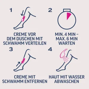 Veet PURE Dusch-Haarentfernungscreme, Körper & Beine, trockene Haut, 150ml 5