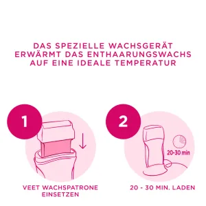 Veet Easy Wax Roll On Nachfüllpatrone Beine & Arme, 50ml 6