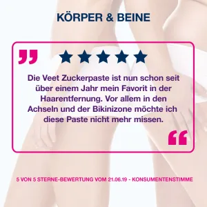 Veet PURE Zuckerpaste Paste Vanille, 250ml 7