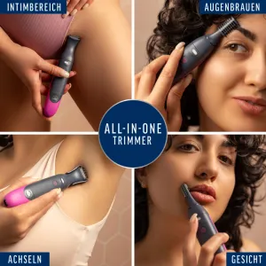 Veet EXPERT All-In-One Trimmer - Trimmer + 2 Trimmerköpfe & 3 Kammaufsätze 3
