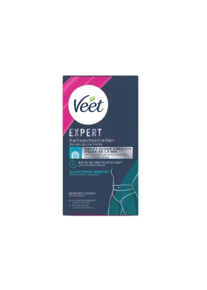 Veet EXPERT Kaltwachsstreifen Bikini & Achseln, alle Hauttypen, 16 Stück 1